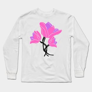 Purple flower Long Sleeve T-Shirt